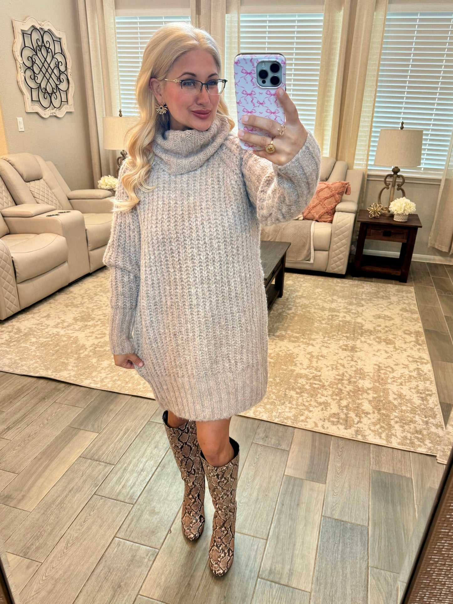 Falling For You Sweater Dress