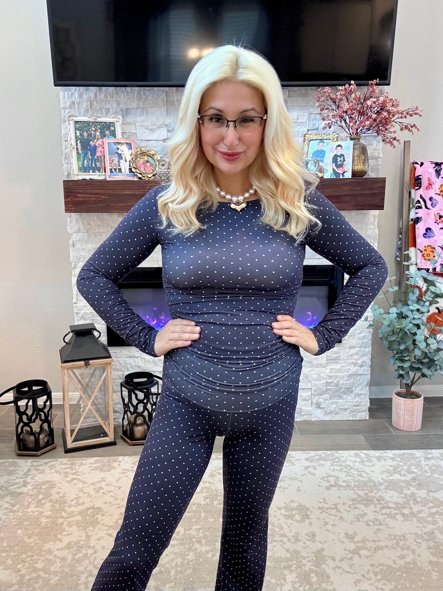 Midnight Dots Active Bottoms