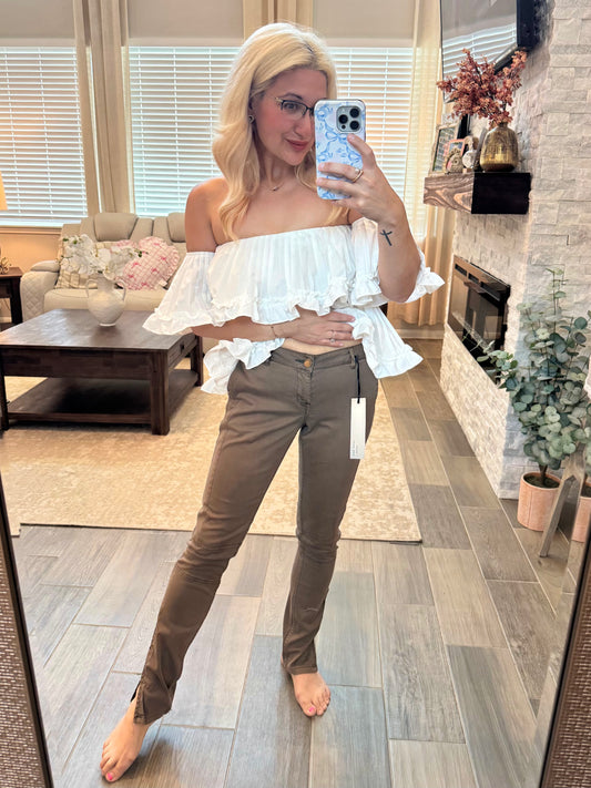 Statement Mocha Pants