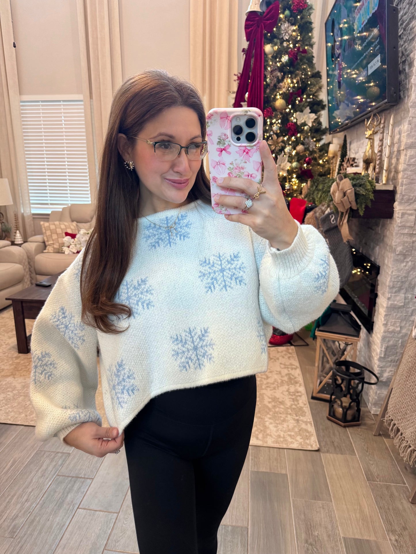 Frosted Snowflake Sweater