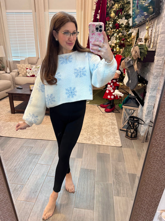 Frosted Snowflake Sweater