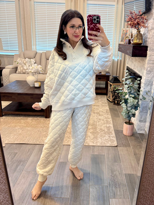 Cloud Nine Quilted Pullover