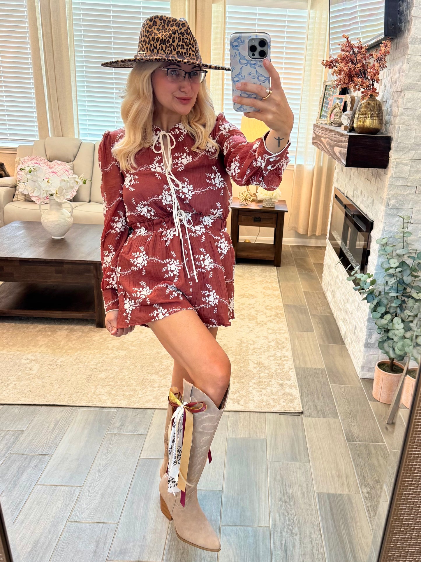Rust & Romance Romper