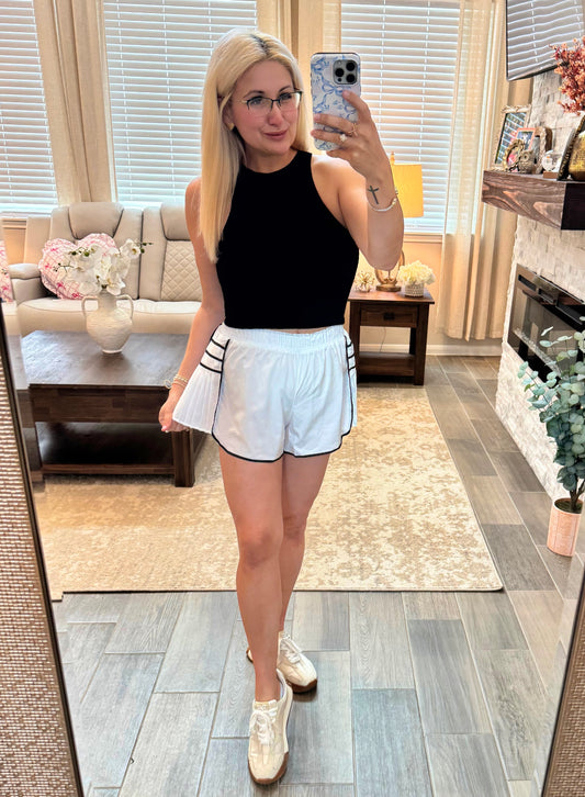 On Point Shorts - White