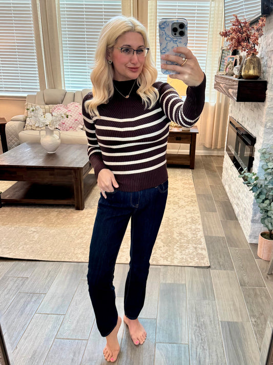 Chocolate Striped Sweater