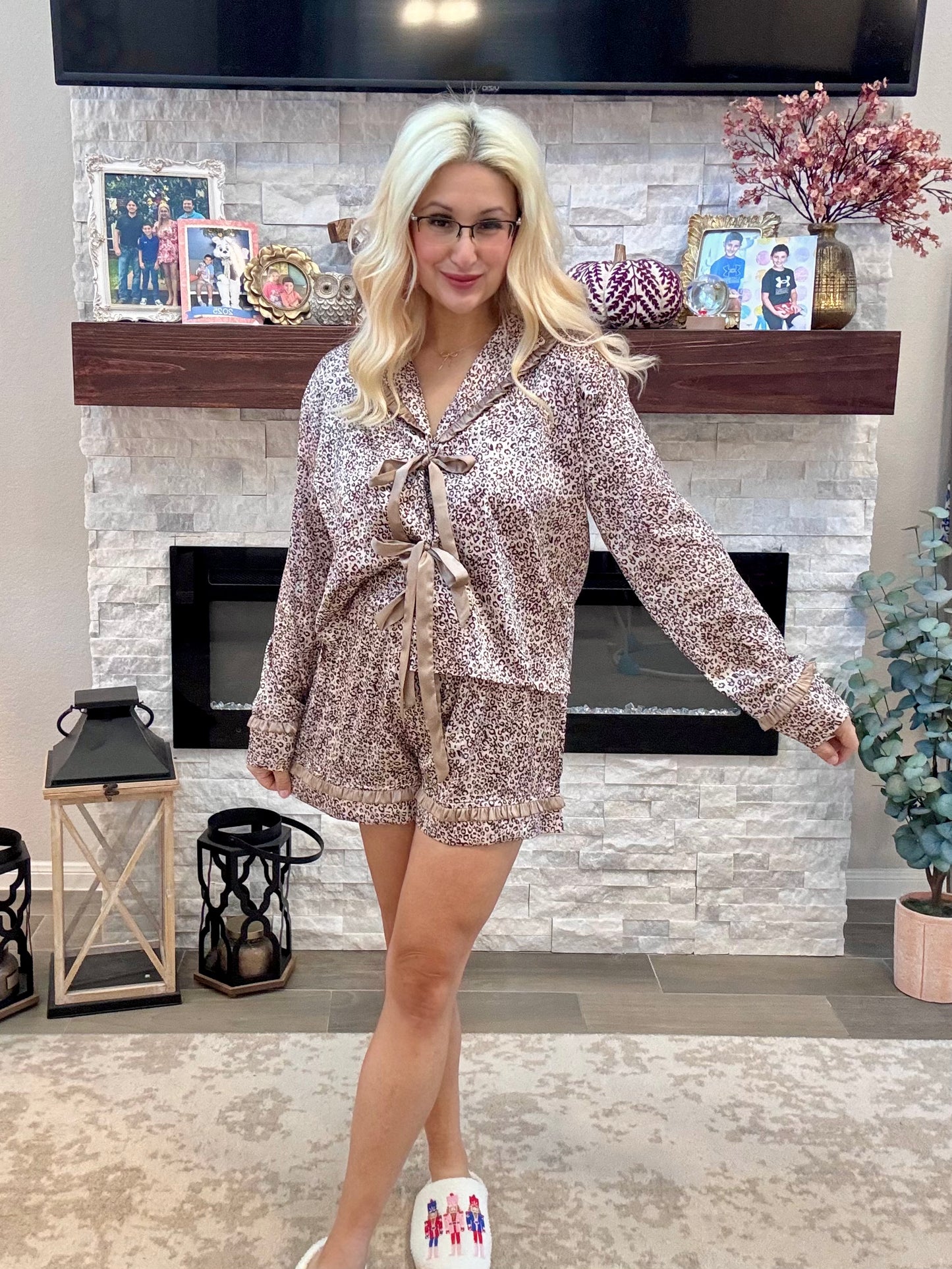 Leopard Lounge Pajama Set