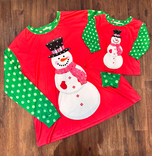 Holiday Snowman Top - MAMA